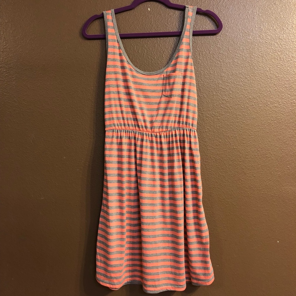 Peach Stripe Dress